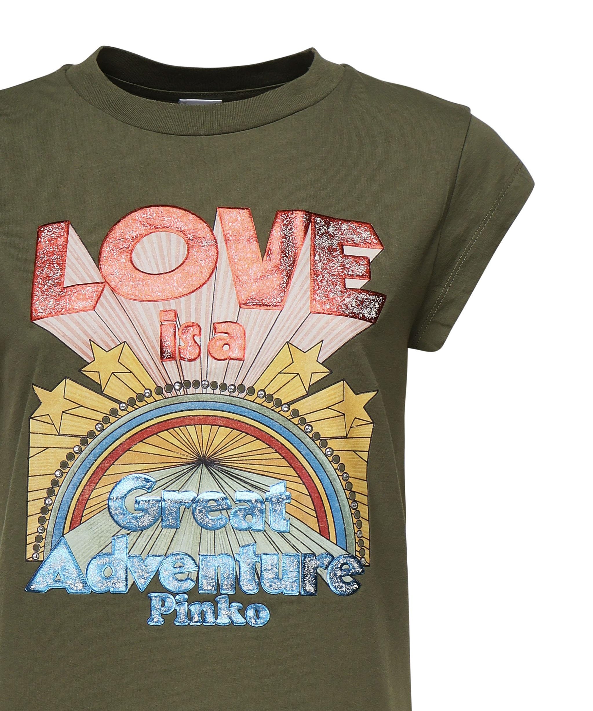 T-shirt con stampa 104603 A2D7V49 PINKO 