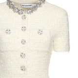 Mini abito in maglia bouclé<BR/> AW25028S C SELF-PORTRAIT 