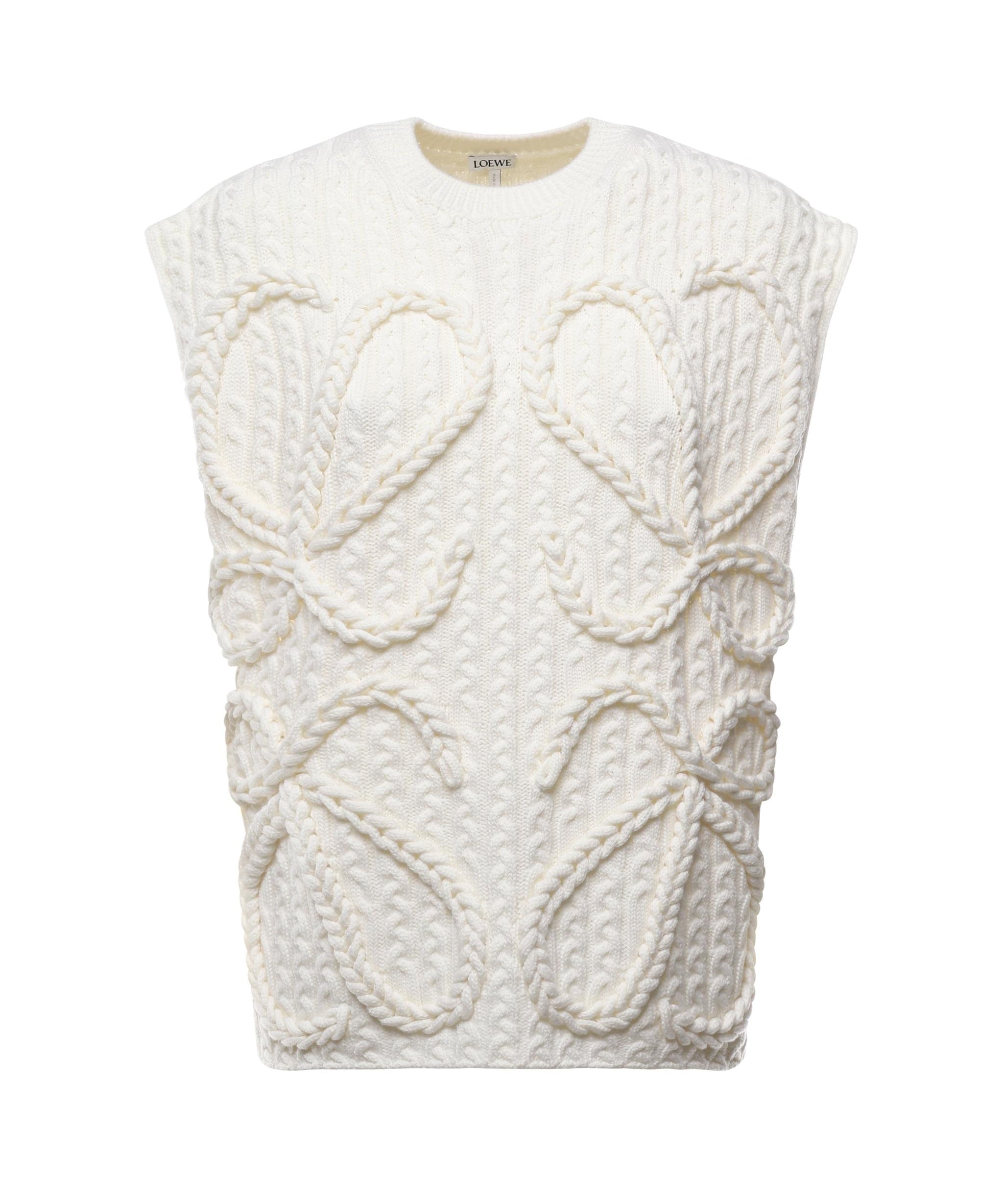 Gilet Anagram in lana<BR/> S359Y14KE4 2100 LOEWE 