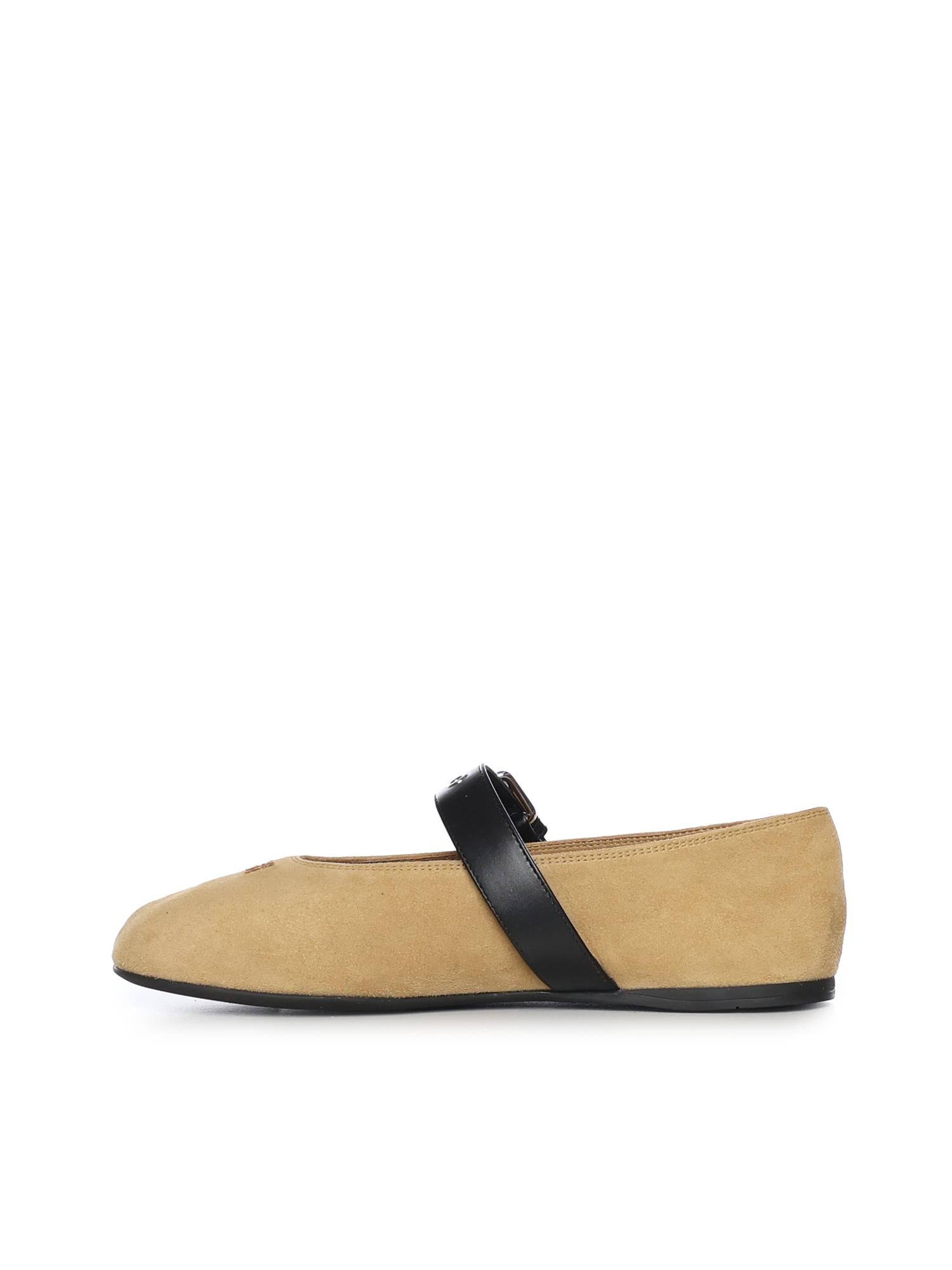 Ballerine in pelle scamosciata 5F625E 008F0151 MIU MIU 