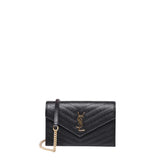 Pochette envelope con catena cassandre 742920 BOW011000 SAINT LAURENT 