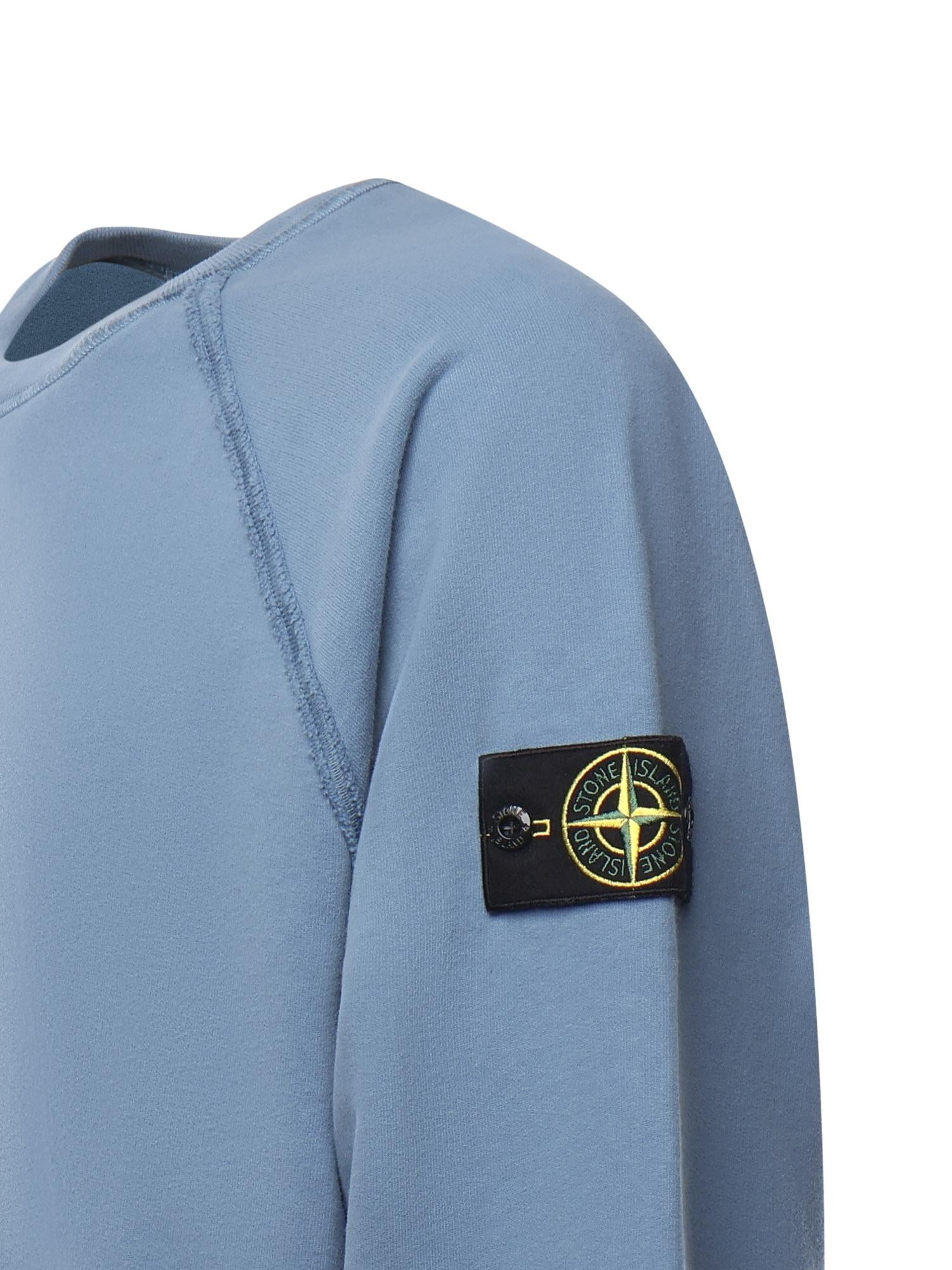 Felpa girocollo in cotone biologico con logo K2S156100022 S0A20V002B STONE ISLAND 