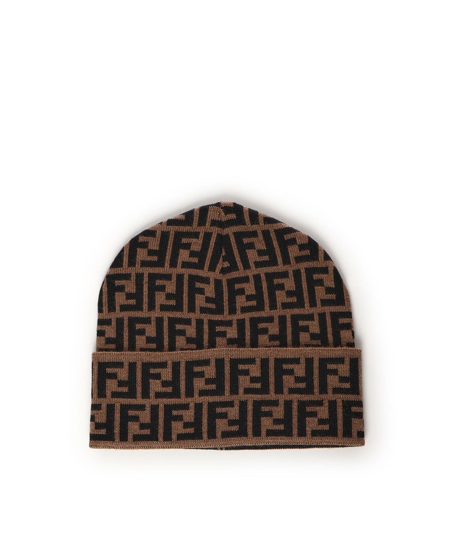 Beanie in lana FF jacquard FXQ939 AQ8DF0QE1 FENDI 