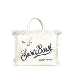 Borsa Colette in lino con logo COL0018 00405L MC2 SAINT BARTH 