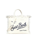 Borsa Colette in lino con logo COL0018 00405L MC2 SAINT BARTH 