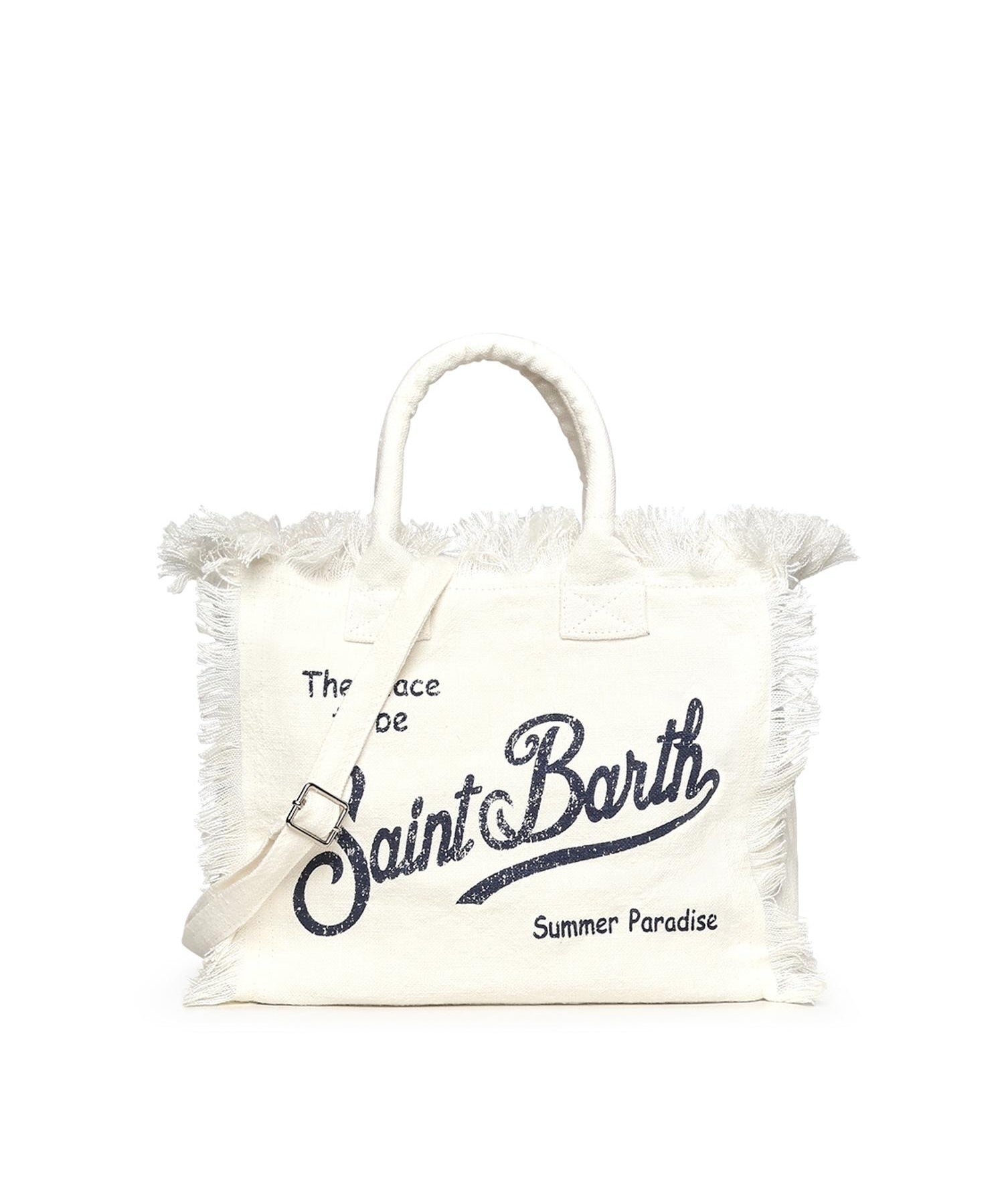 Borsa Colette in lino con logo COL0018 00405L MC2 SAINT BARTH 