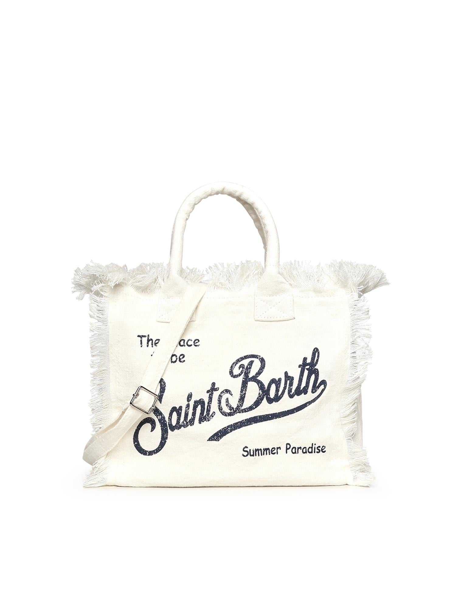 Borsa Colette in lino con logo COL0018 00405L MC2 SAINT BARTH 