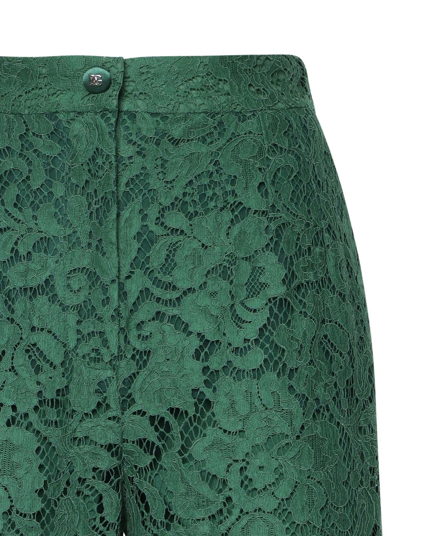 Pantaloni in pizzo cordonetto FTCPTT HLMTBV8433 DOLCE & GABBANA 