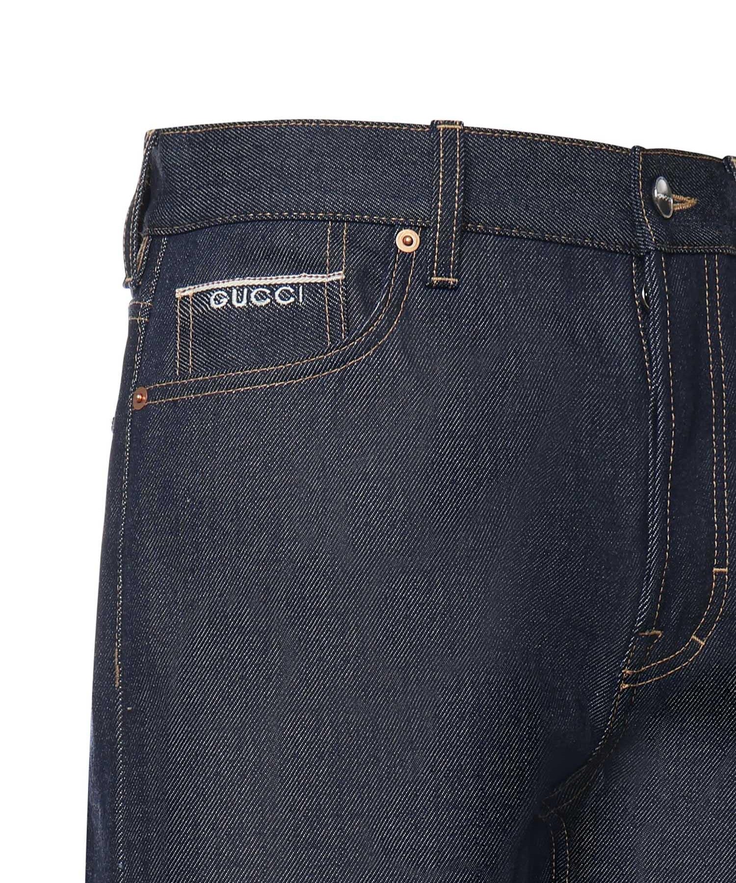 Jeans in denim con risvolti 834523 XDDCS4395 GUCCI 