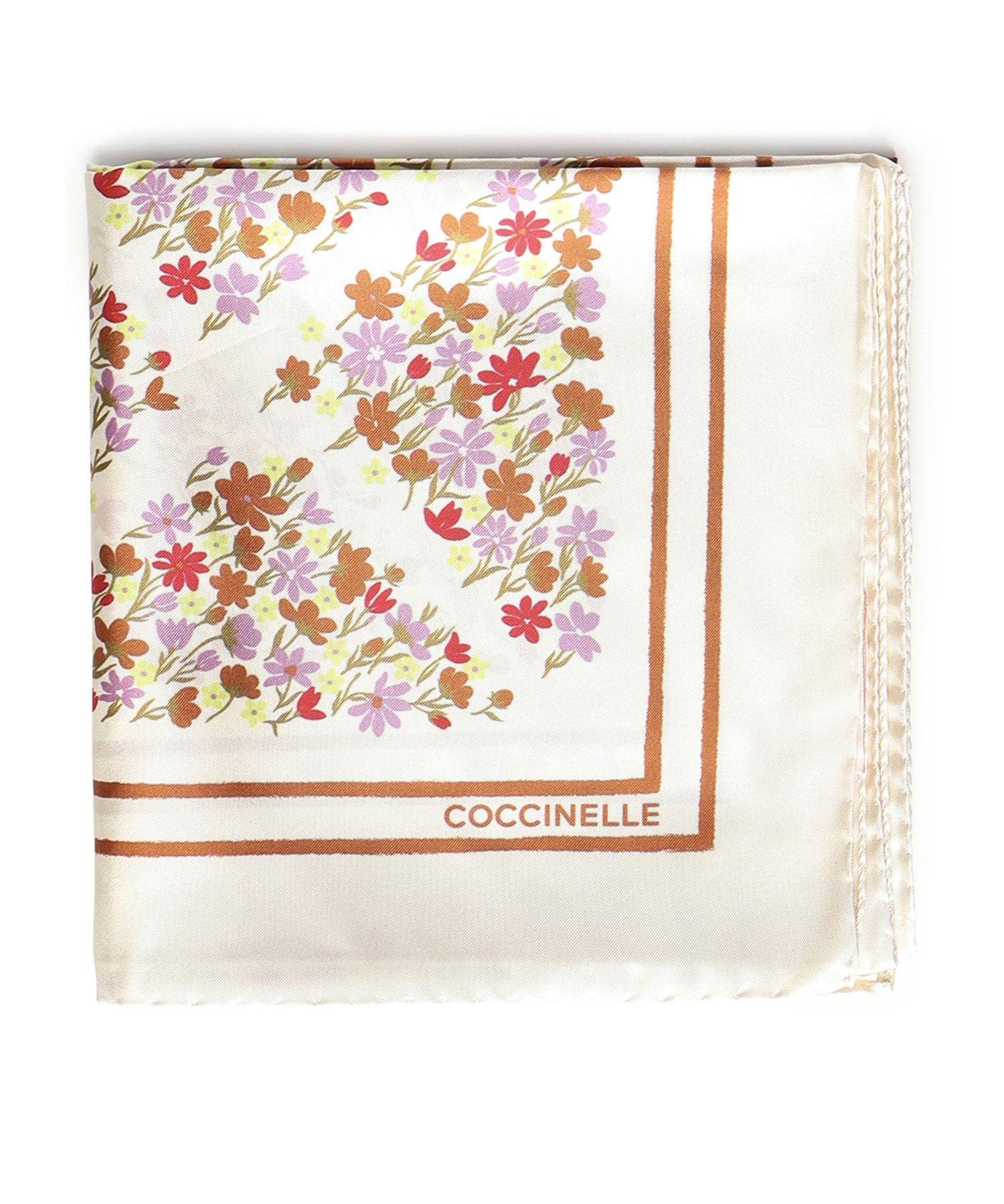 Foulard in seta con stampa E7UYE380101 M18 COCCINELLE 