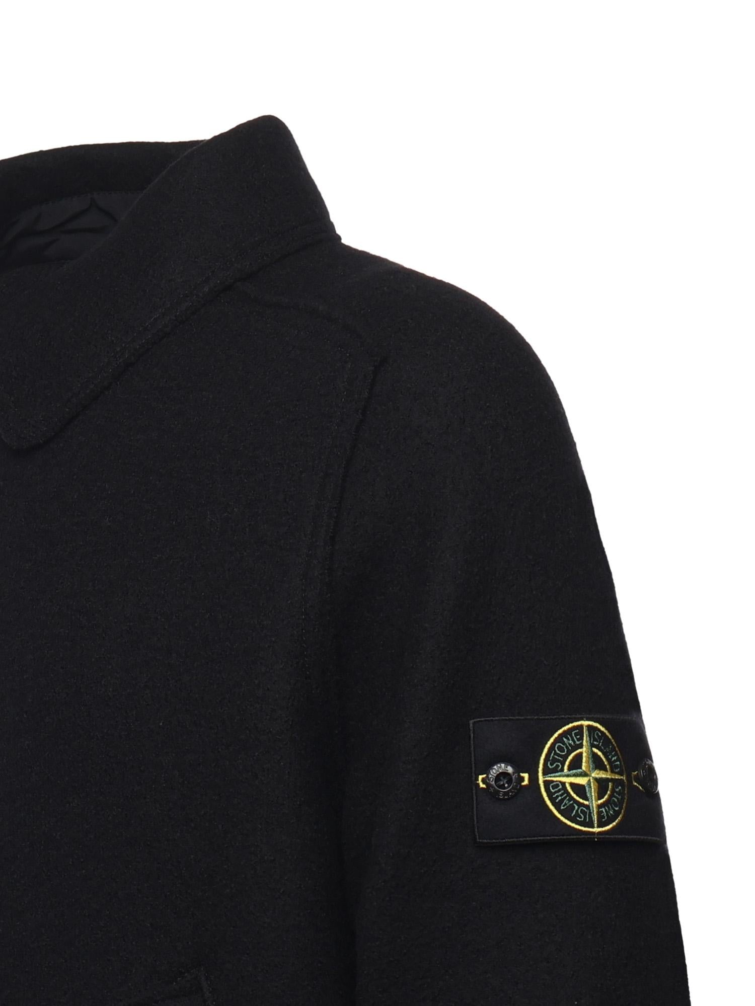 Coach jacket in feltro di lana RWS K2S155100060 S0IN1V0029 STONE ISLAND 
