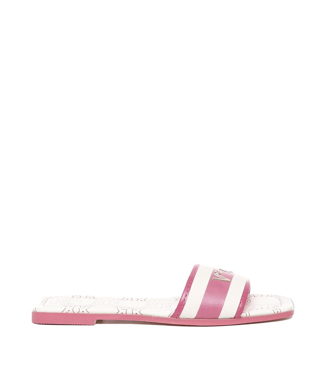 Sandali flat spirit in cuoio 73SC7U201CAN SPIRIT FLATBEIGE/FUXIA V° 73 