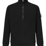 Felpa con zip e logo<BR/> K2S156100068 S0A20V0029 STONE ISLAND 