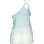 Top monospalla in raso con pizzo e paillettes 104765 A2DGE28 PINKO 