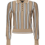 Maglia stile polo a righe 105809 A2UOL4Z PINKO 