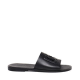 Slide in pelle con logo DG A80397 AO60280999 DOLCE & GABBANA 