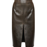 Claudia leather skirt 25FWNGN-0009 VINTAGE NINEMINUTES 