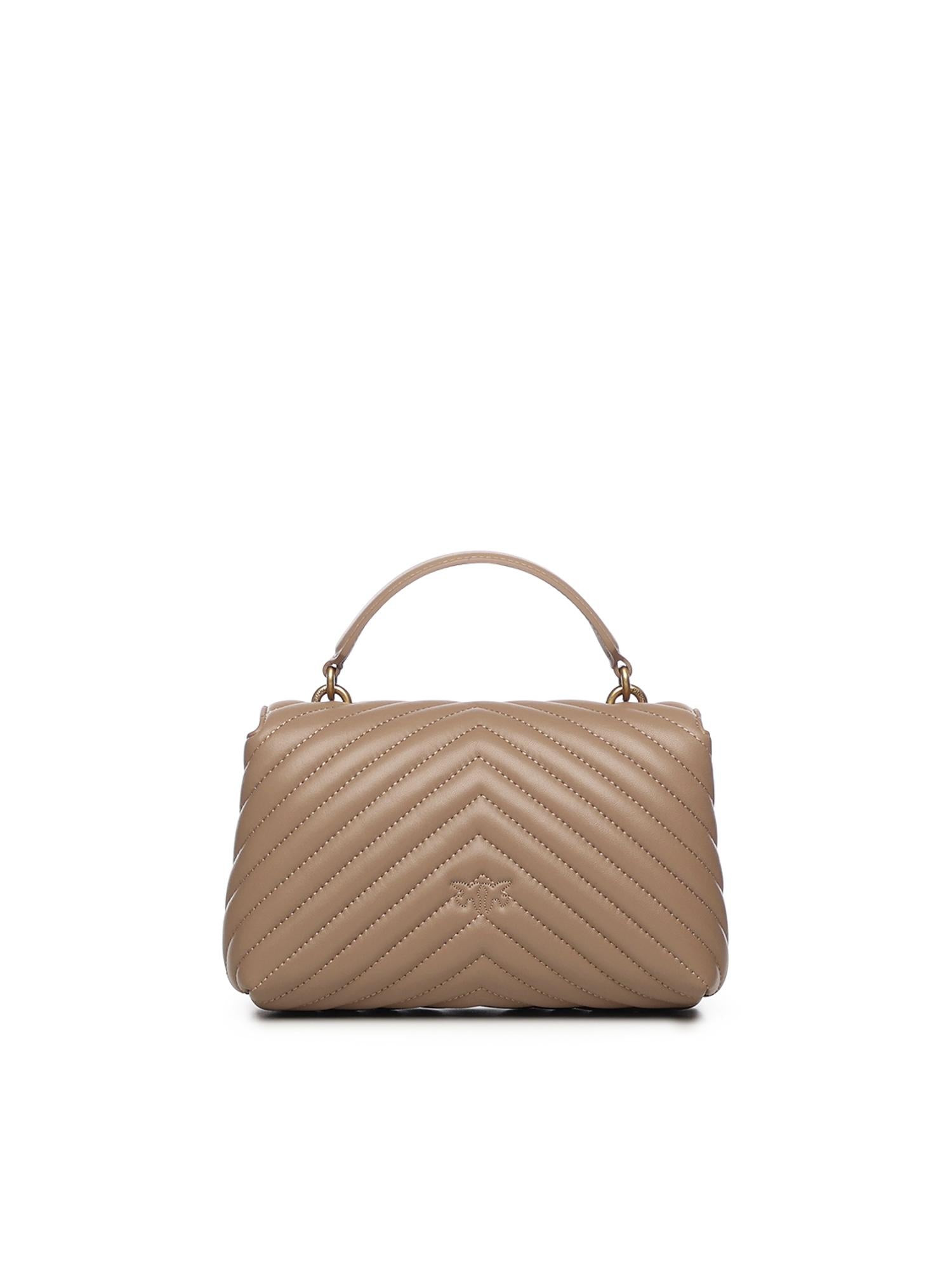 Borsa a mano piccola Love Bag Puff in nappa matelassé 100044 A0GKD01Q PINKO 