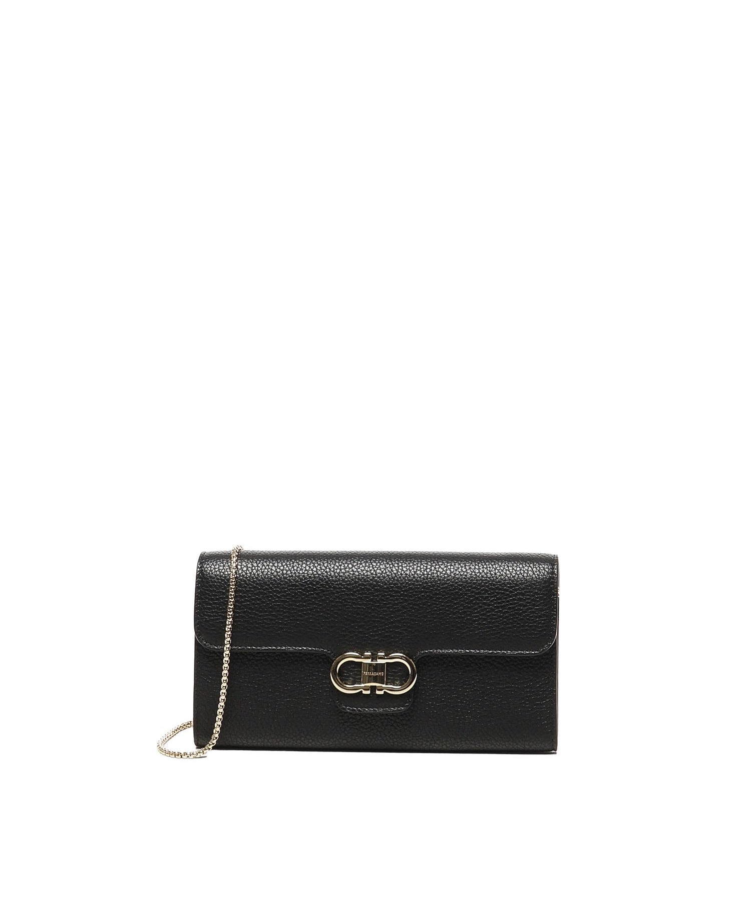 Portafoglio Gancini con tracolla 220981 785769001 FERRAGAMO 