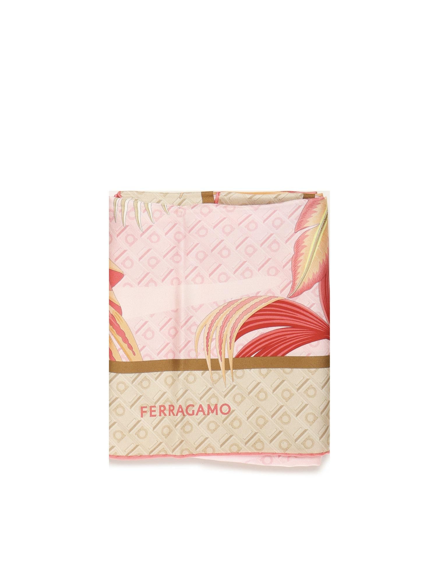 Foulard in seta con stampa 310215 785337004 FERRAGAMO 