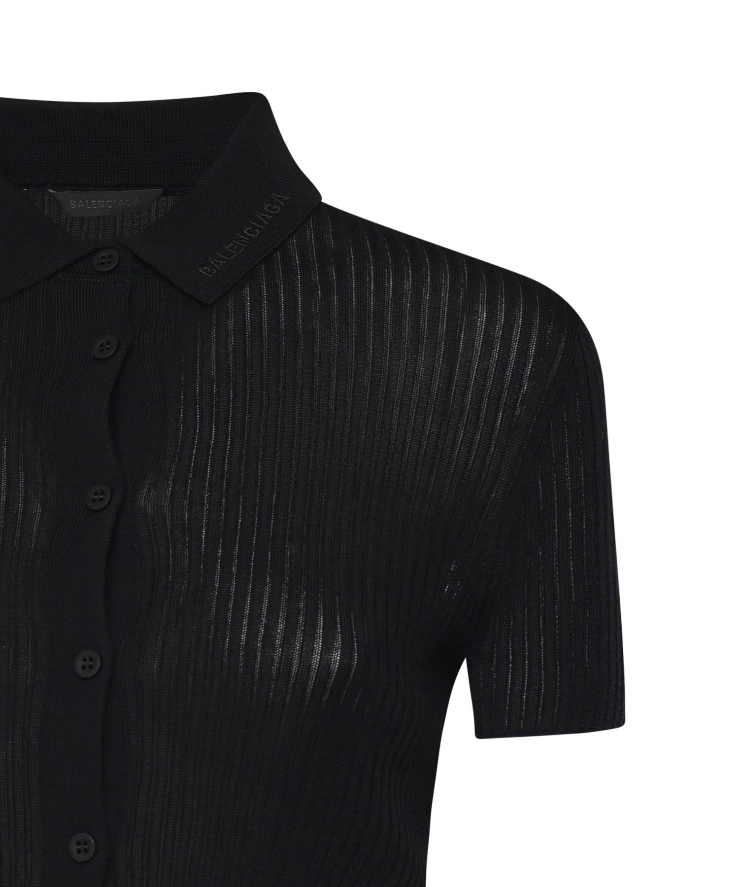 Camicia in maglia di viscosa e cotone 857233 T52371000 BALENCIAGA 