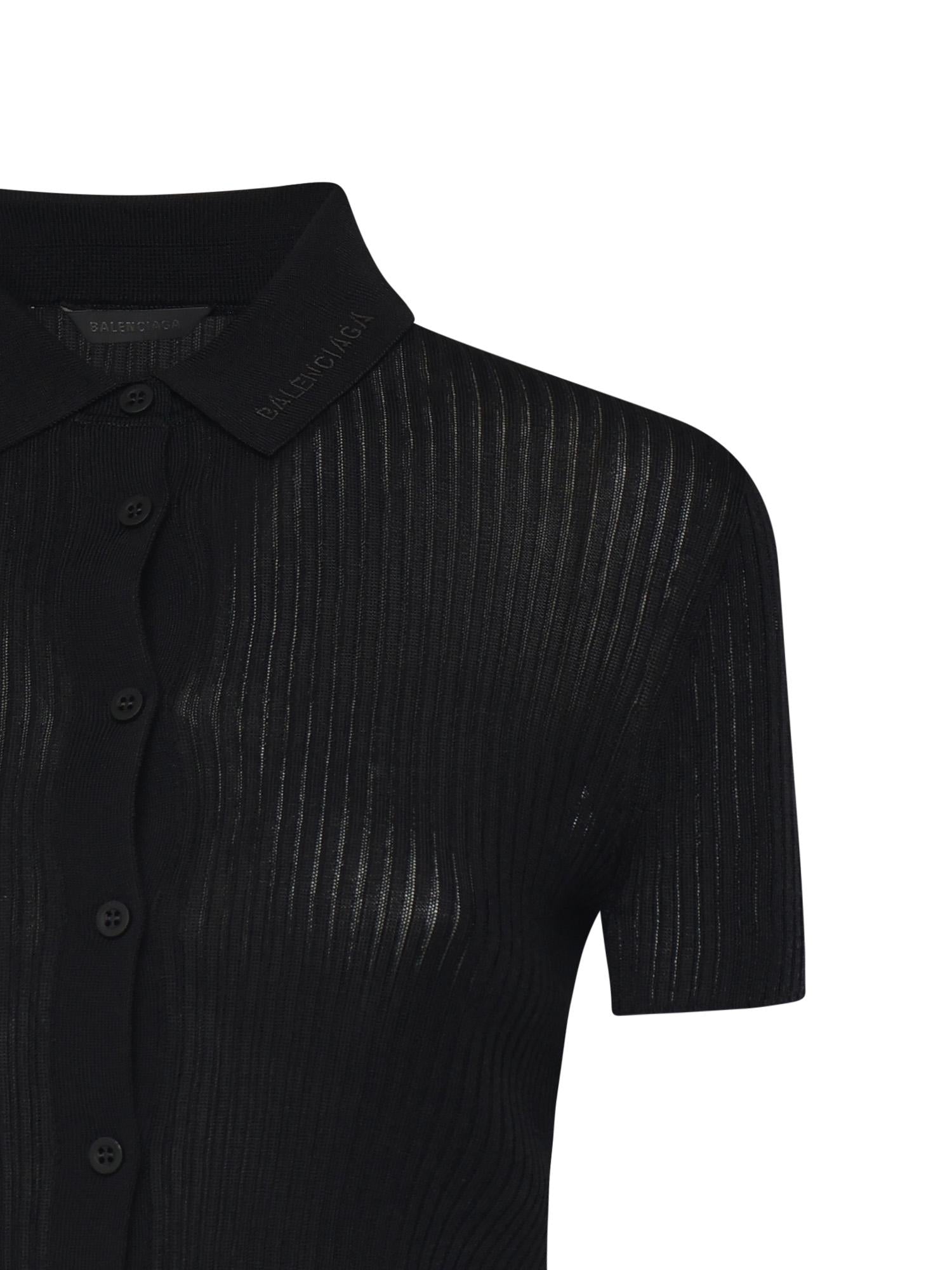 Camicia in maglia di viscosa e cotone 857233 T52371000 BALENCIAGA 