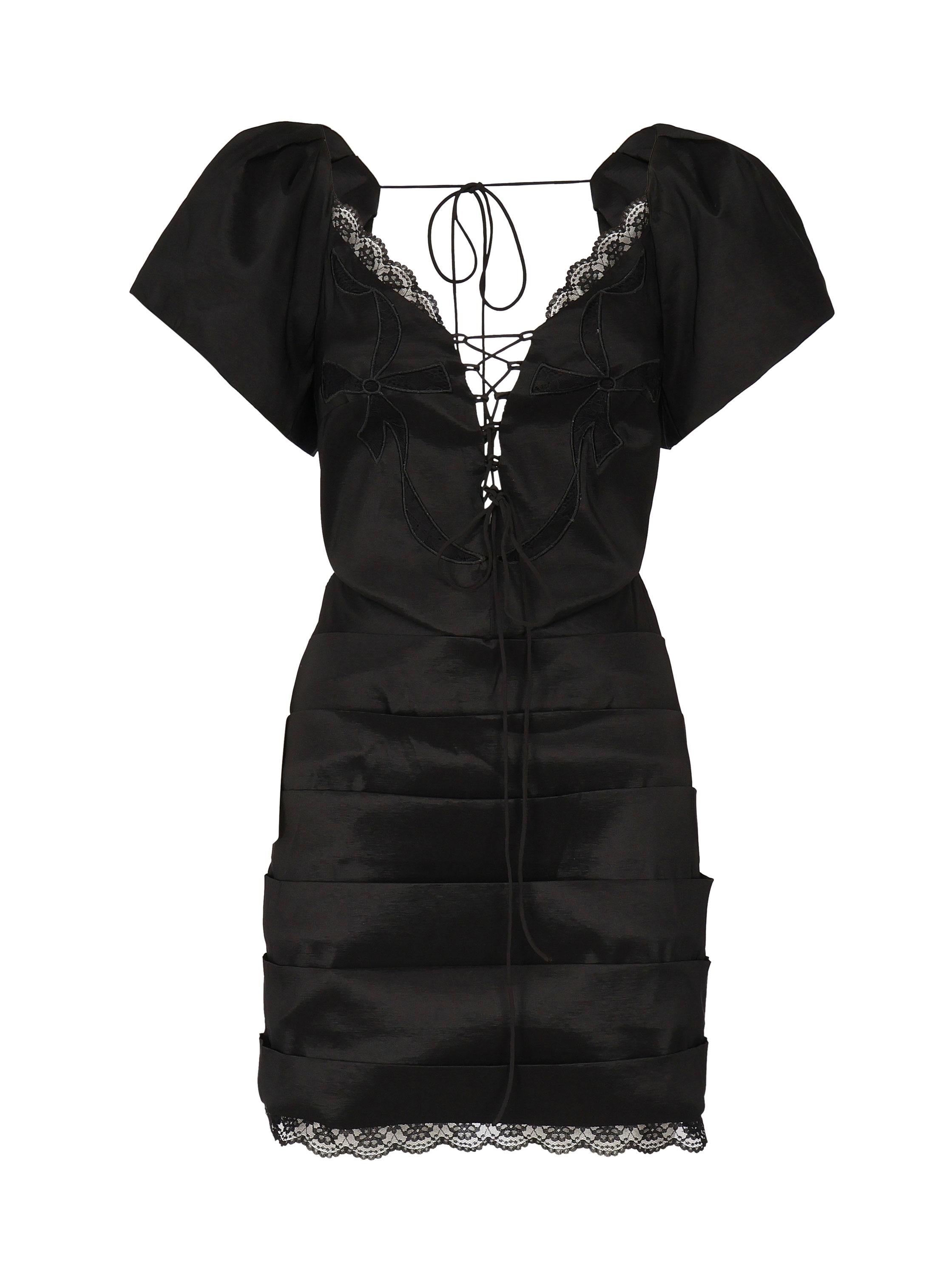 Mini abito Singrid CD3605 BLACK FOR LOVE & LEMONS 