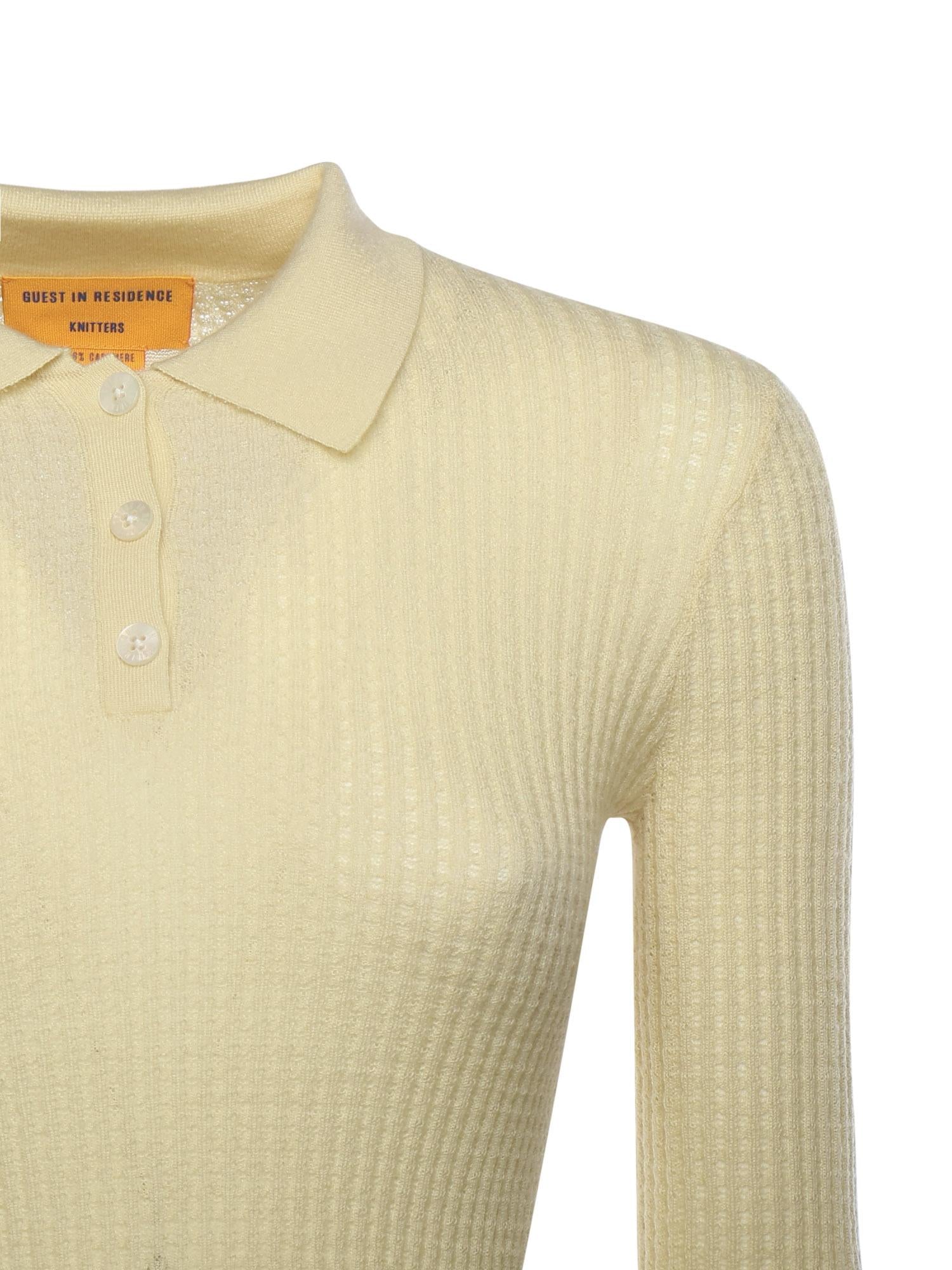 Polo Shrunken in cashmere W25611JL MIST GUEST IN RESIDENCE 