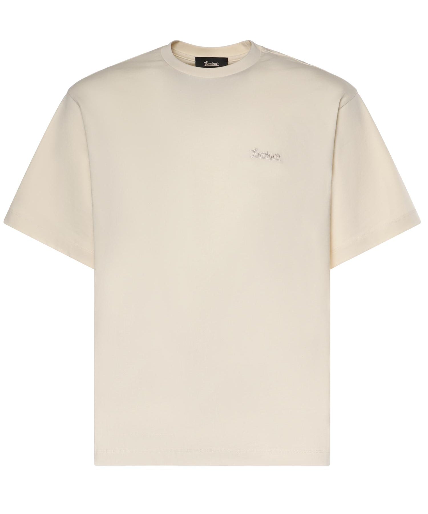 T-shirt in compact jersey con stampa JG00079UL 520001200 LAMINAR 