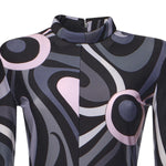 Jumpsuit in lycra con stampa Marmo 5UJI40 5U765002 PUCCI 
