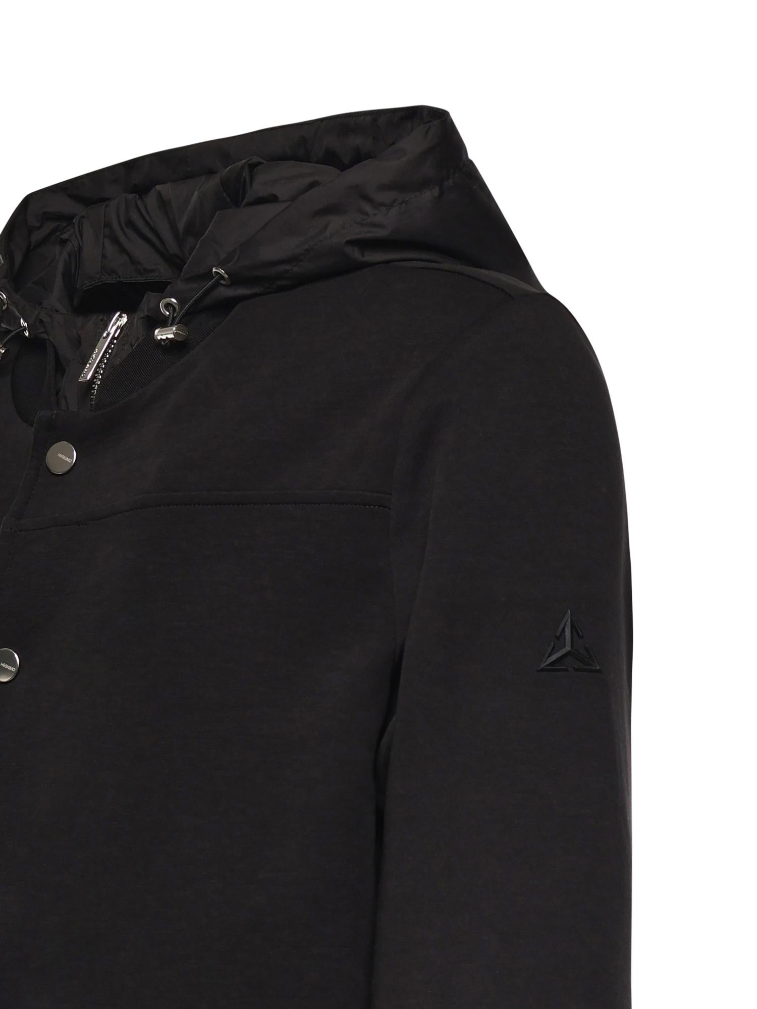Giubbotto in misto cotone con logo HE1420005 NERO HESKIMO 