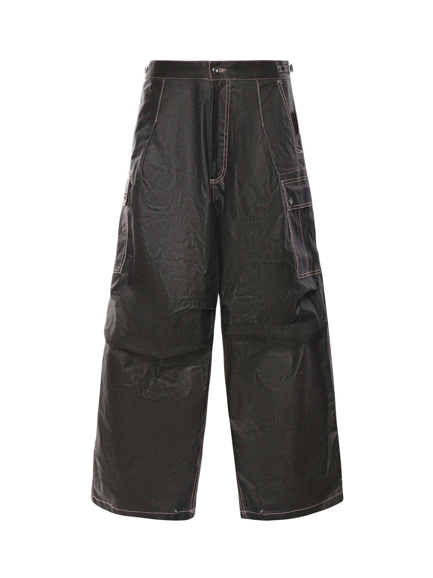 Pantalone Paracadute Cargo DFM03011GF174 BLACK PDF CHANNEL 