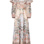 Abito midi Wylie con stampa 1718DRS251 BUF ZIMMERMANN 