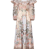 Abito midi Wylie con stampa 1718DRS251 BUF ZIMMERMANN 