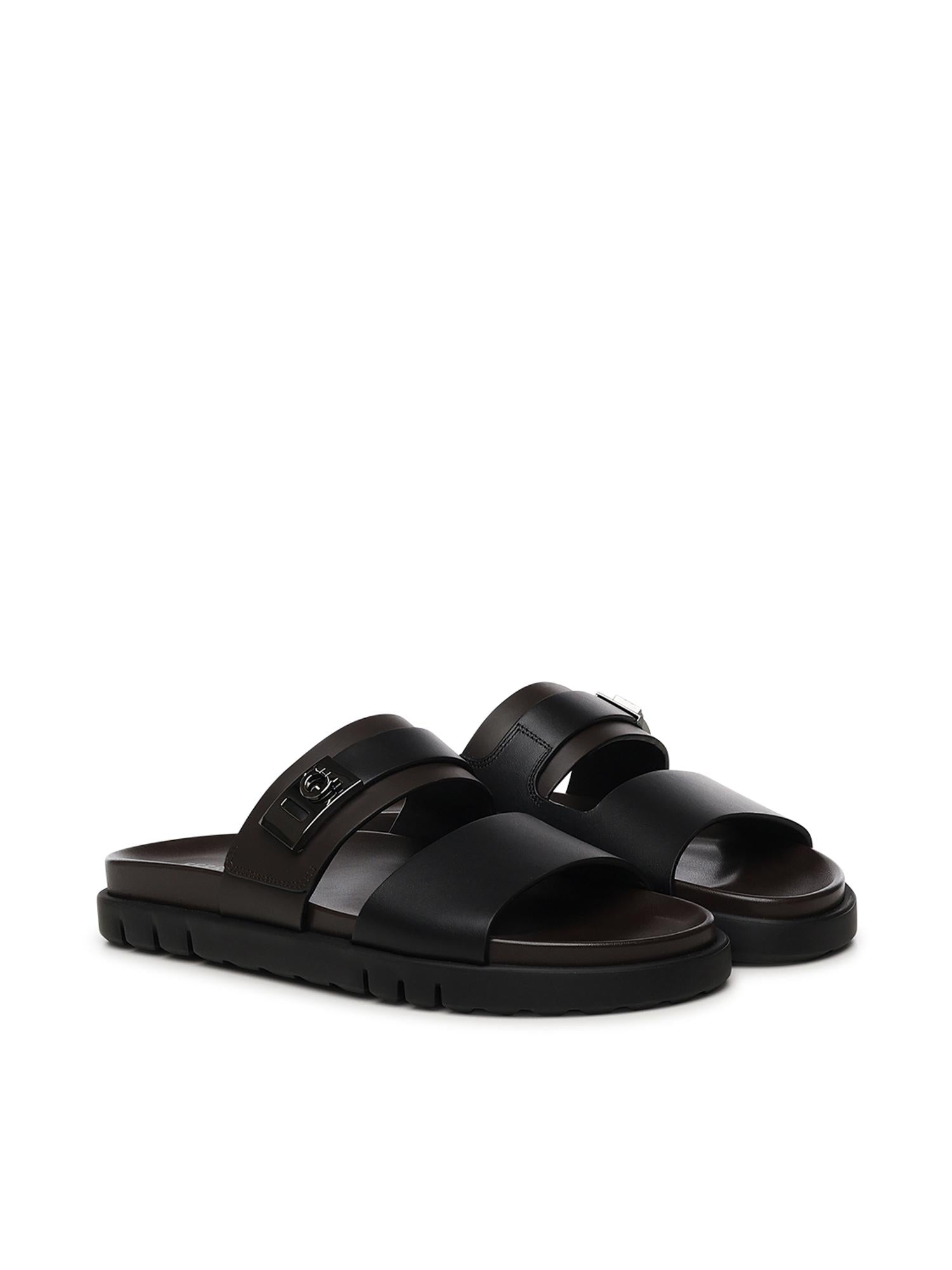 Sandalo a doppia fascia in pelle 02A394 789256001 FERRAGAMO 