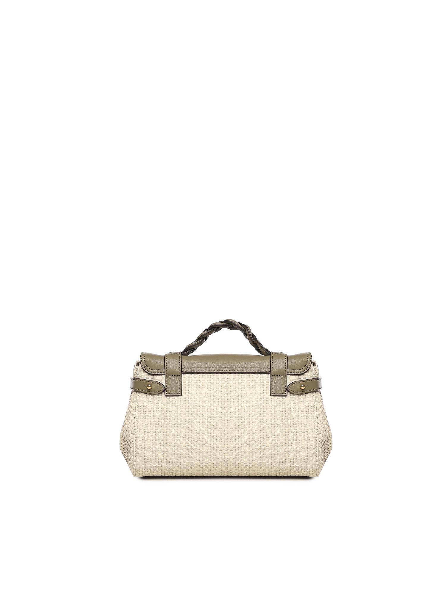 Mini bag Alexa in rafia e pelle RL8813 000Z050 MULBERRY 