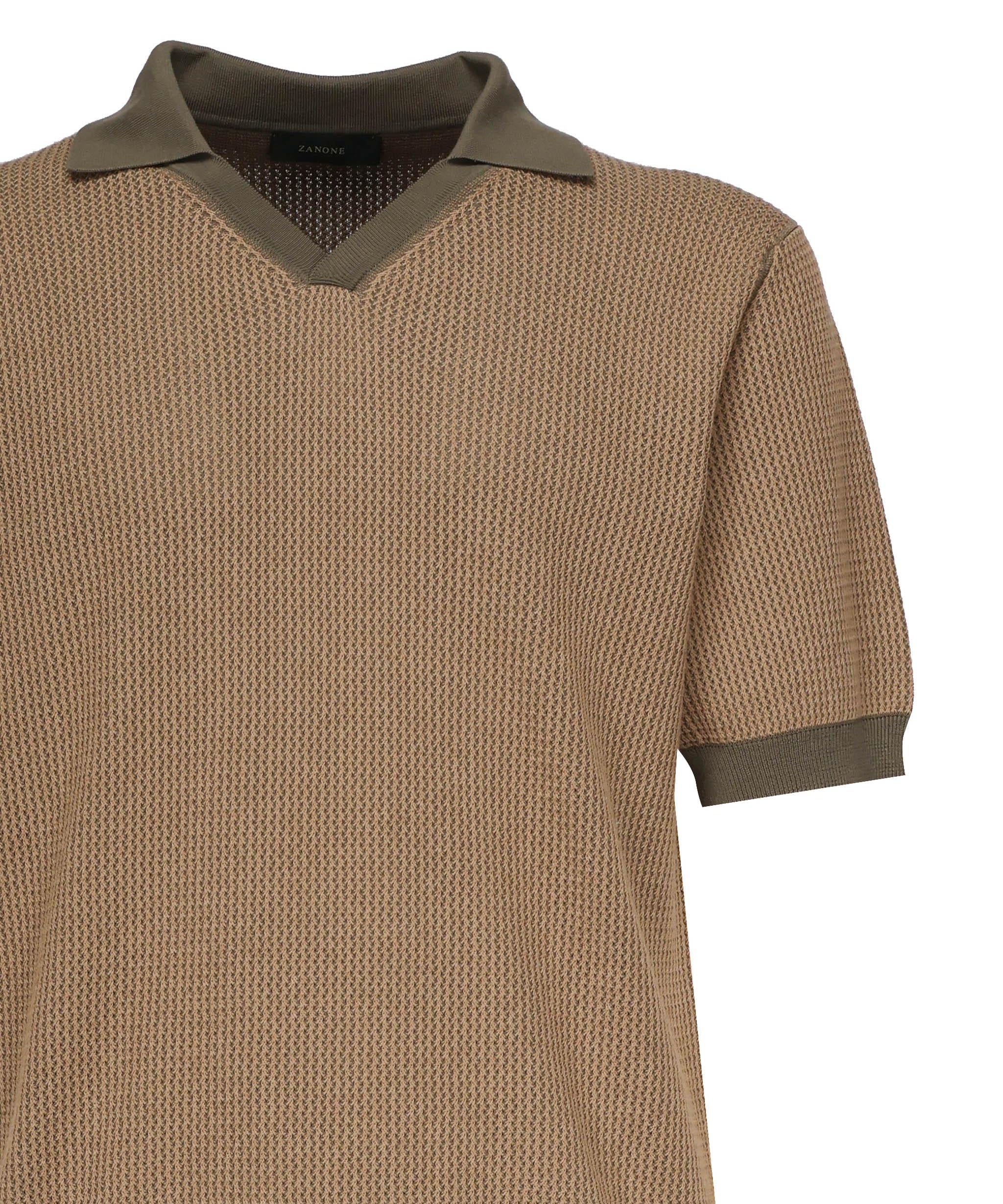 Polo in crêpe di cotone<BR/> 810192 ZN322Z5528 ZANONE 