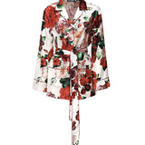 Camicia pigiama stampa Rose F5I89T IS1ZDHA5PD DOLCE & GABBANA 