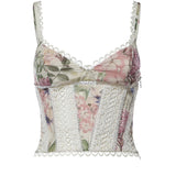 Top Poppy in cotone 266102 CREAM CHARO RUIZ 