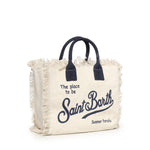 Borsa Colette in canvas con frange COL0001 02564L MC2 SAINT BARTH 