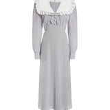 Abito midi a pois con colletto FABX4368F4686 1810 ALESSANDRA RICH 