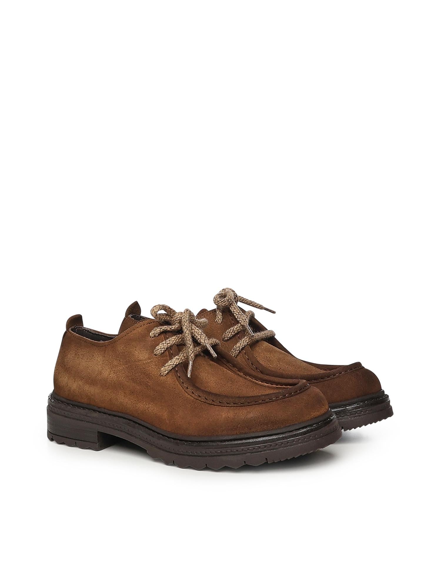Scarpa stringata Jean in camoscio JEAN VELOURCAMEL GIULIANO GALIANO 