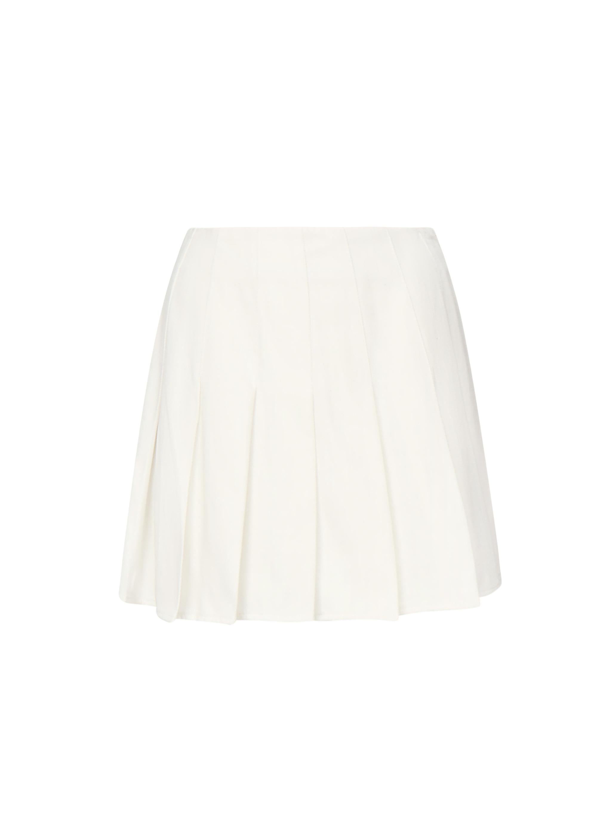 Mini gonna Tennis a pieghe <BR/> 25SSNGN-0002  NINEMINUTES 