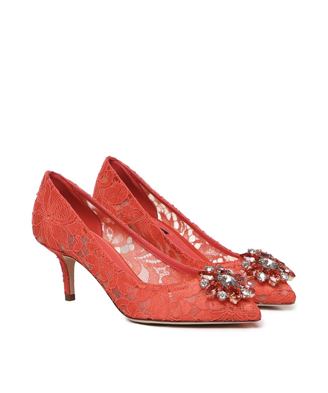 Décolleté in pizzo Taormina con cristalli CD0066 AL19880317 DOLCE & GABBANA 