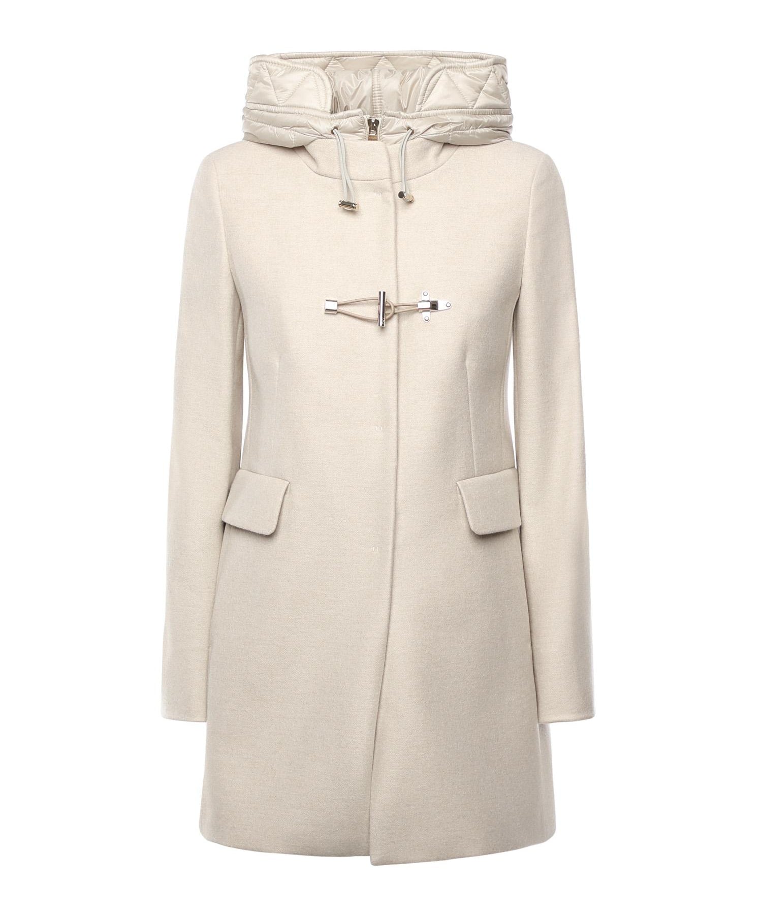 Toggle Coat in panno di lana mélange<BR/> NAW59513430XMY C002 FAY 