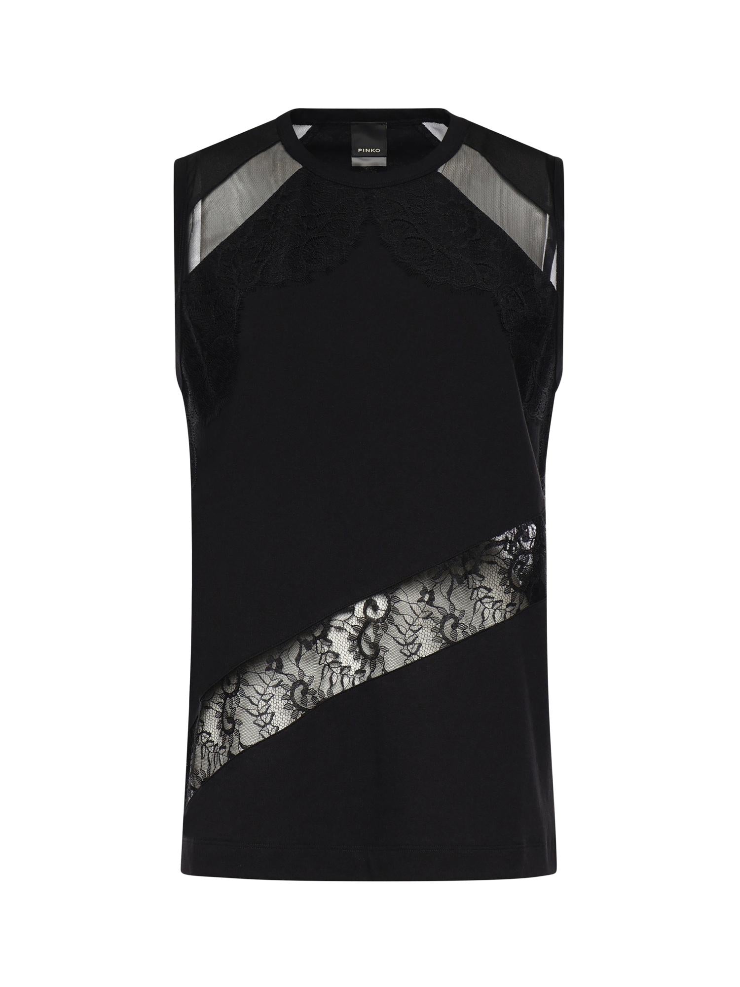 Top con dettagli in pizzo 106291 A335Z99 PINKO 