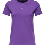 T-shirt con ricamo logo 100355 A2RDW79 PINKO 