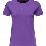 T-shirt con ricamo logo 100355 A2RDW79 PINKO 