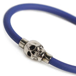 Bracciale Skull in gomma 705846 1AAIK4520 ALEXANDER McQUEEN 