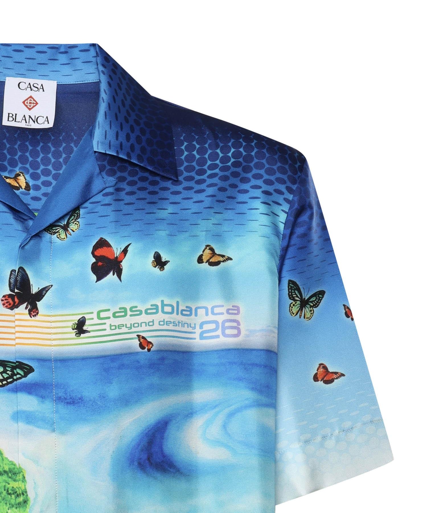 Camicia Beyond Destiny in seta MSP26SH003 02 CASABLANCA 